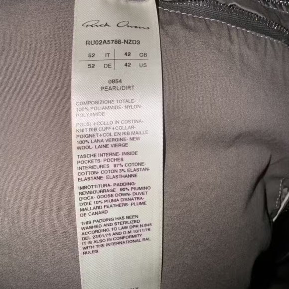 Rick Owens FW21 Gethsemane Down Puffer - Picture 4 of 5